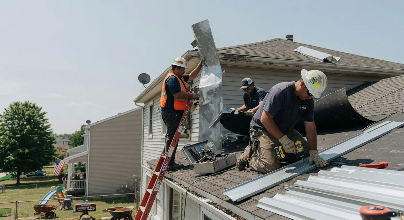 Storm Damage Metal Roof Repair in Sammamish, WA
